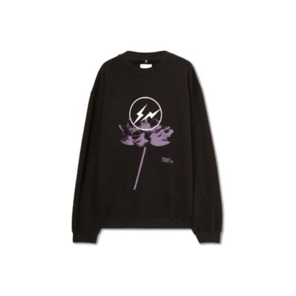 Fragment Crewneck Sweatshirt – Black in front side